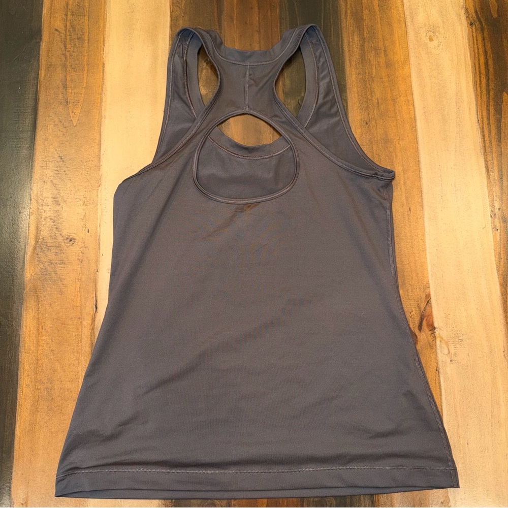 Dark Grey Athleta Crossback Tank Top - Picture 4 of 4